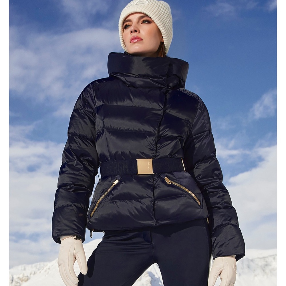 Goldbergh Women's Navy and Gold Puffer Jacket